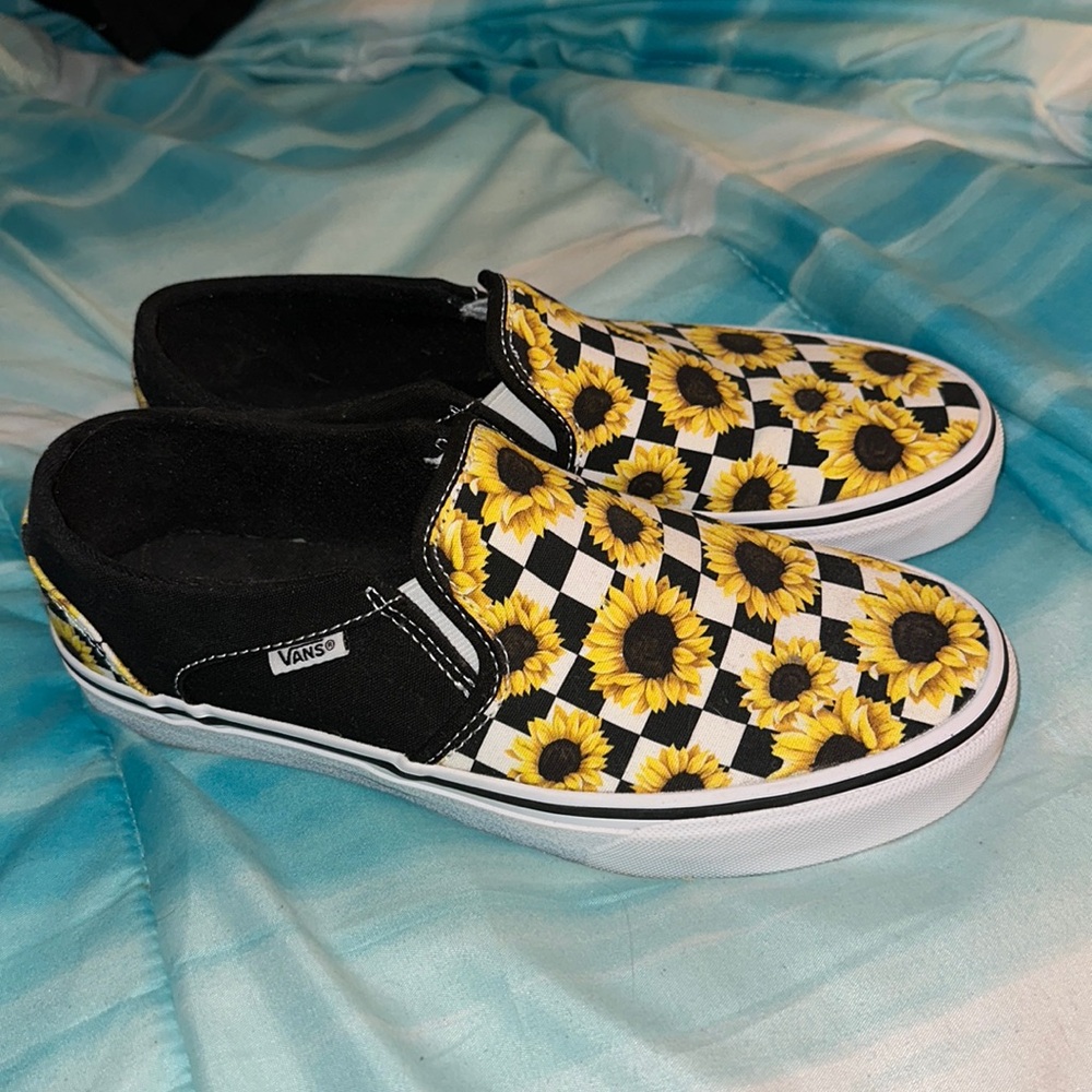 Vans Sunflower Slip Ons